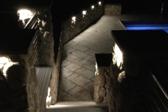 Stone steps with Lighting