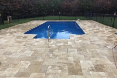 Pool with Travertine Patio (Imported Stone)